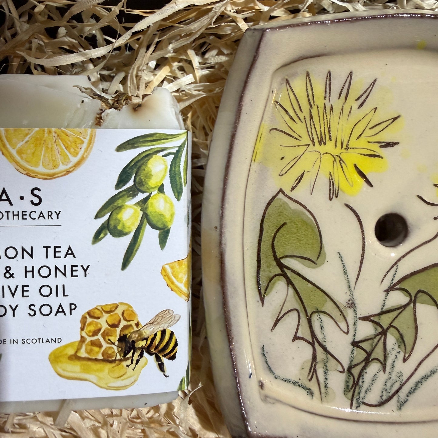 Dandelion Dish and Lemon Tea Tree Body Soap