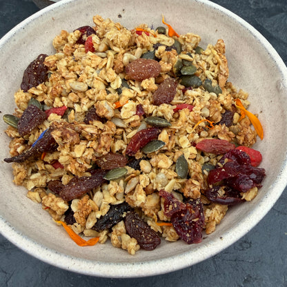 Breakfast Hamper Oatmeal and Chocolate colour