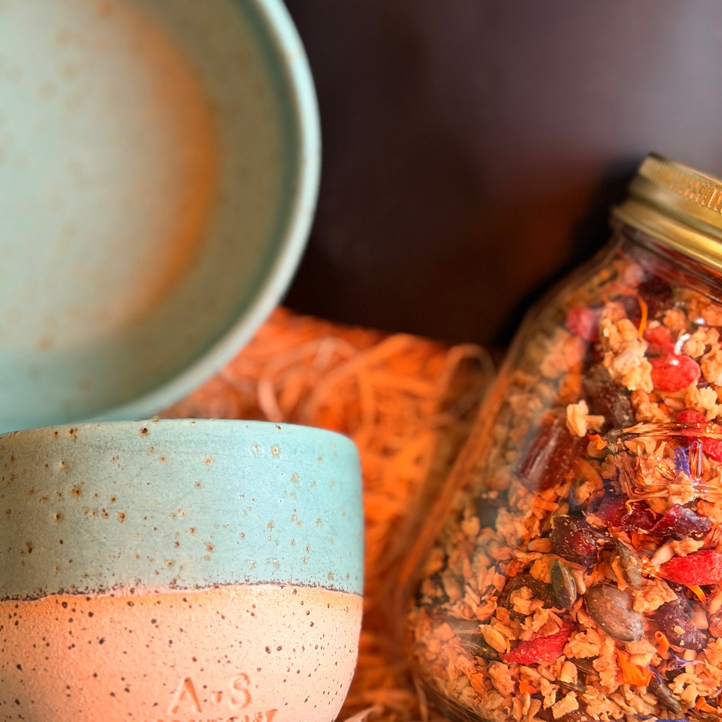 Breakfast Hamper Turquoise Colour