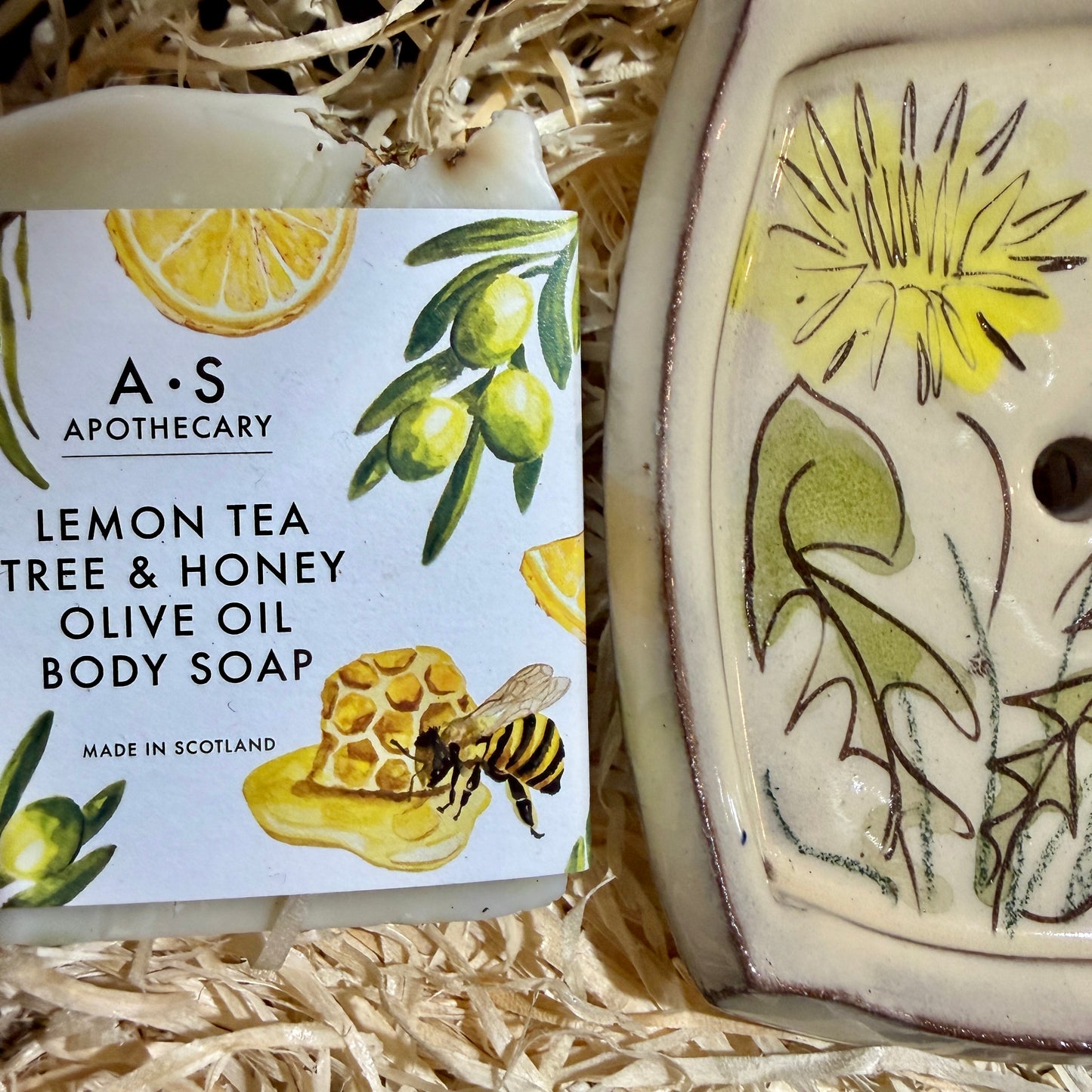 Dandelion Dish and Lemon Tea Tree Body Soap