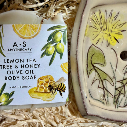 Dandelion Dish and Lemon Tea Tree Body Soap