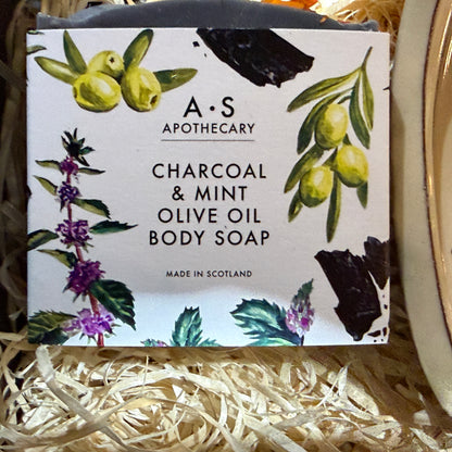 Calendula Dish with Mint & Charcoal Soap